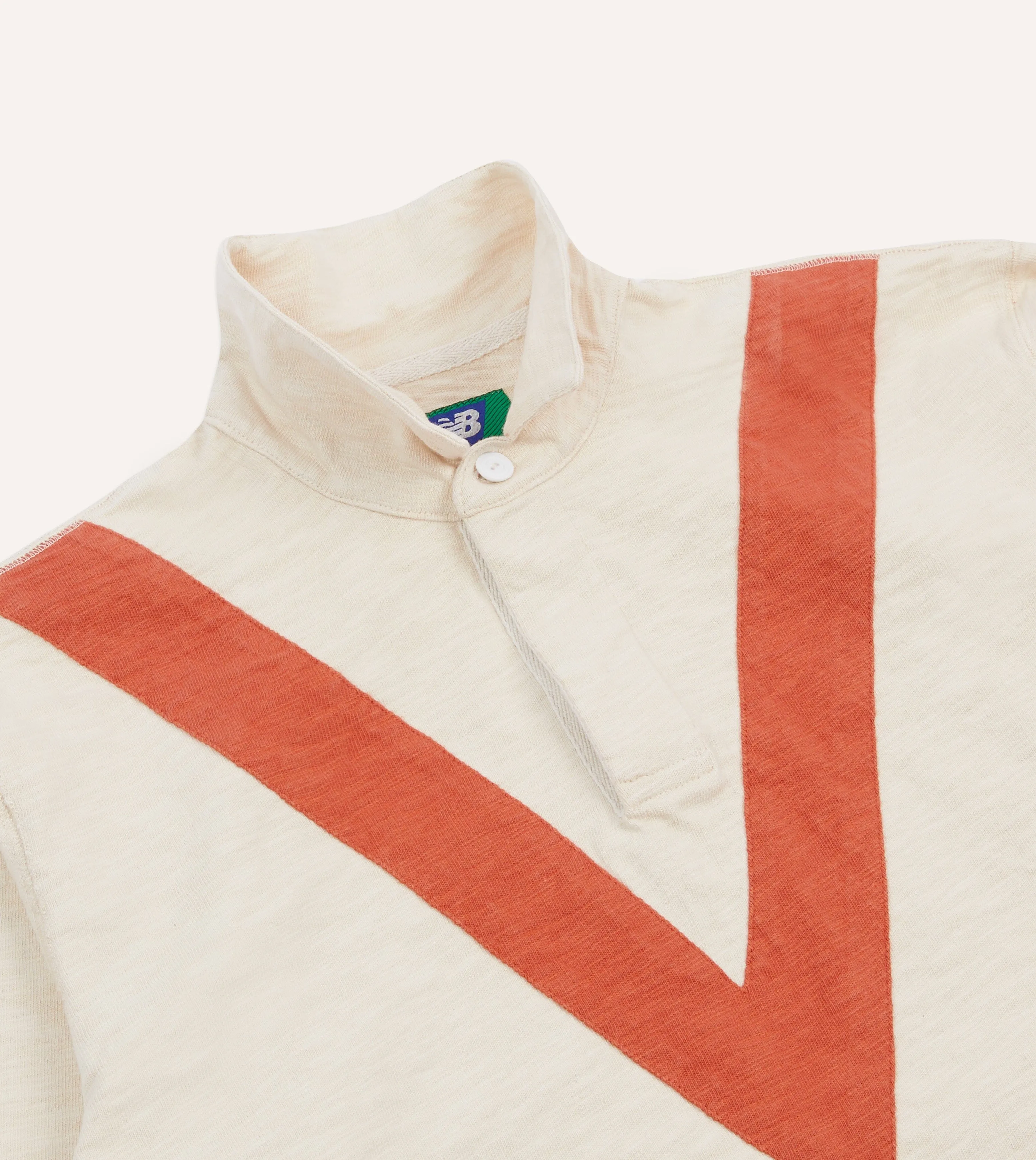 Drake??s and New Balance '82 Flam?? Rugby Shirt Stretchable Cloth Micro Perforated Texture