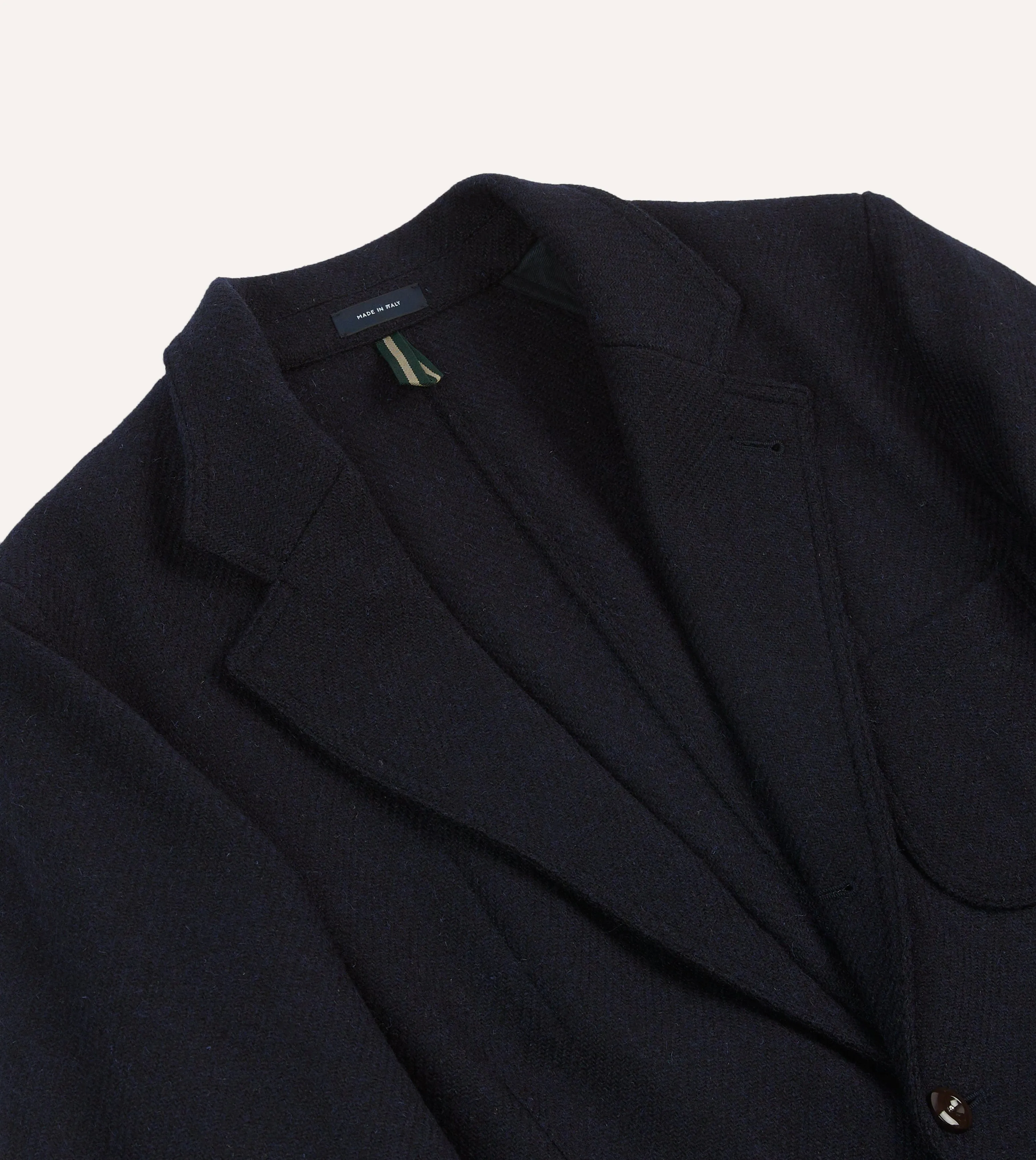 Pre Shrunk Cotton Blend Navy Harris Tweed Games Blazer Mk. VII