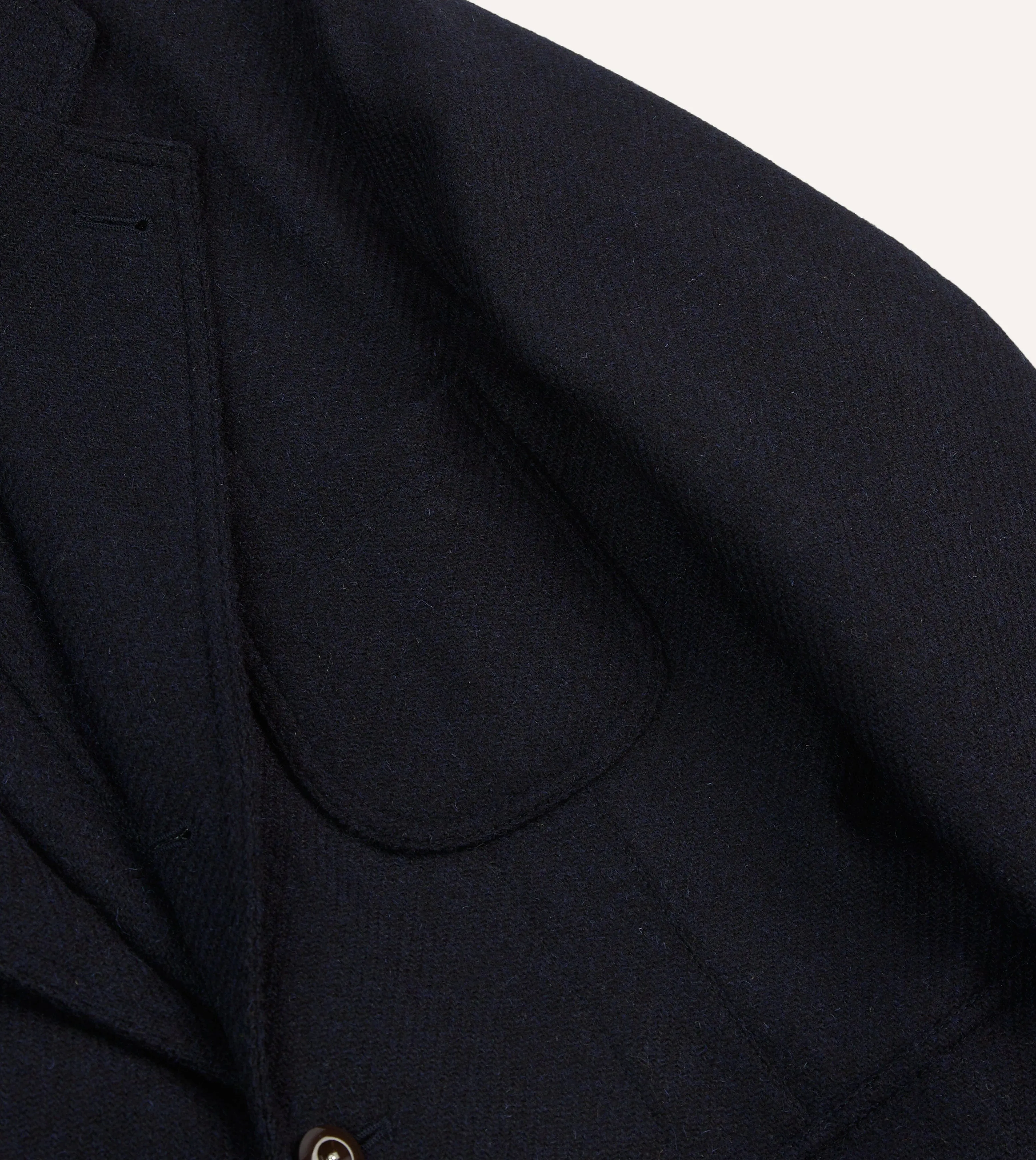 Casual Comfy Layer Everyday Urban Style Navy Harris Tweed Games Blazer Mk. VII