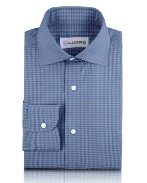 slow life Royal Blue Micro Gingham