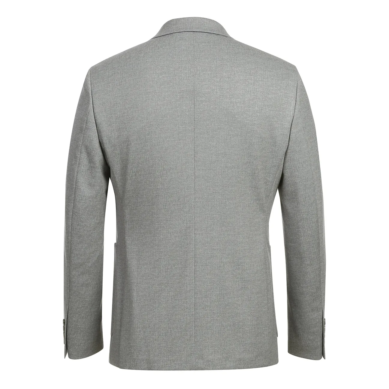 Adjustable Cuff Pellagio Gray Men's Half Canvas Blazer PS24-2
