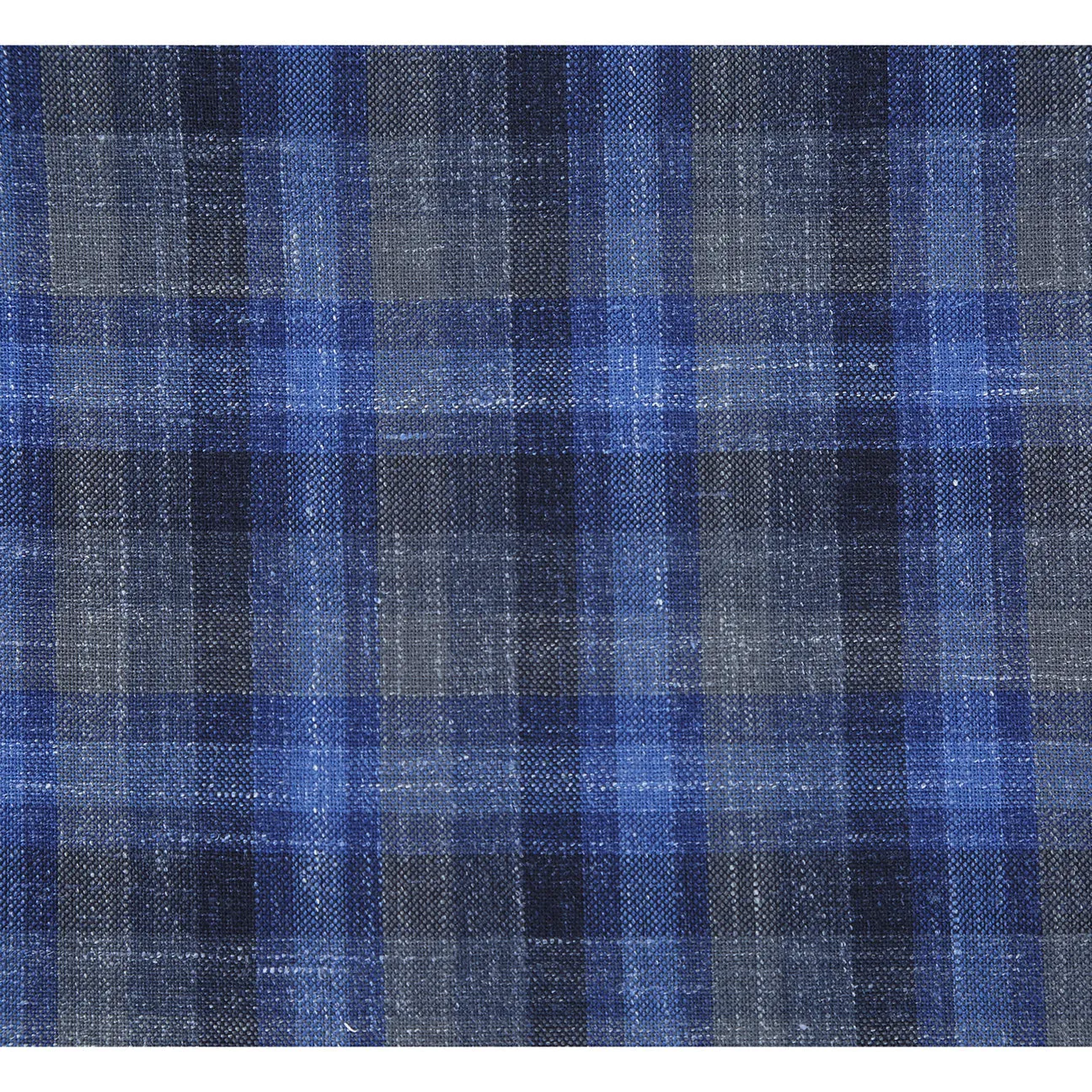 Effortless Travel Wear Alessandro Vitello by Renoir Slim Fit Wool Blend Checked Blazer Blue 563-1