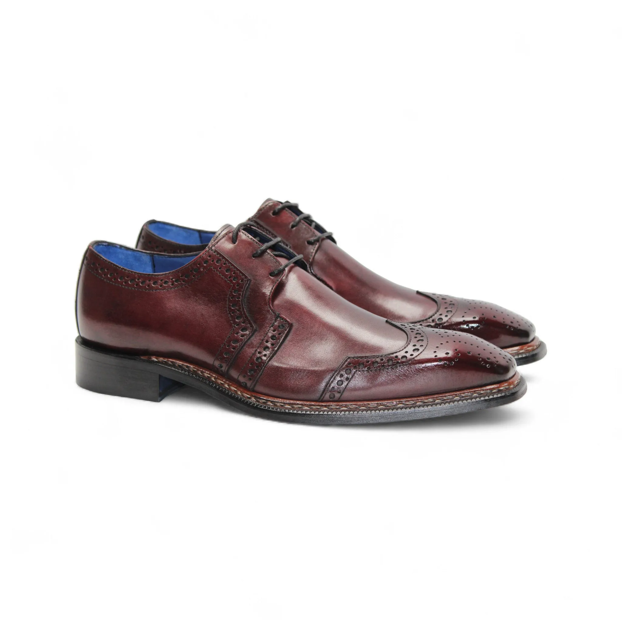 Emilio Franco "Marco" Burgundy Shoes Office Smart Storm Guard