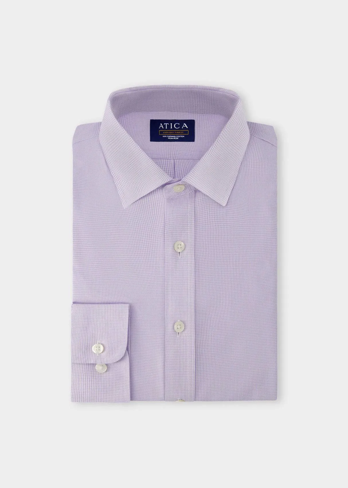 EVERYDAY Lavender Micro Grid?Shirt Holiday Special All day wearability