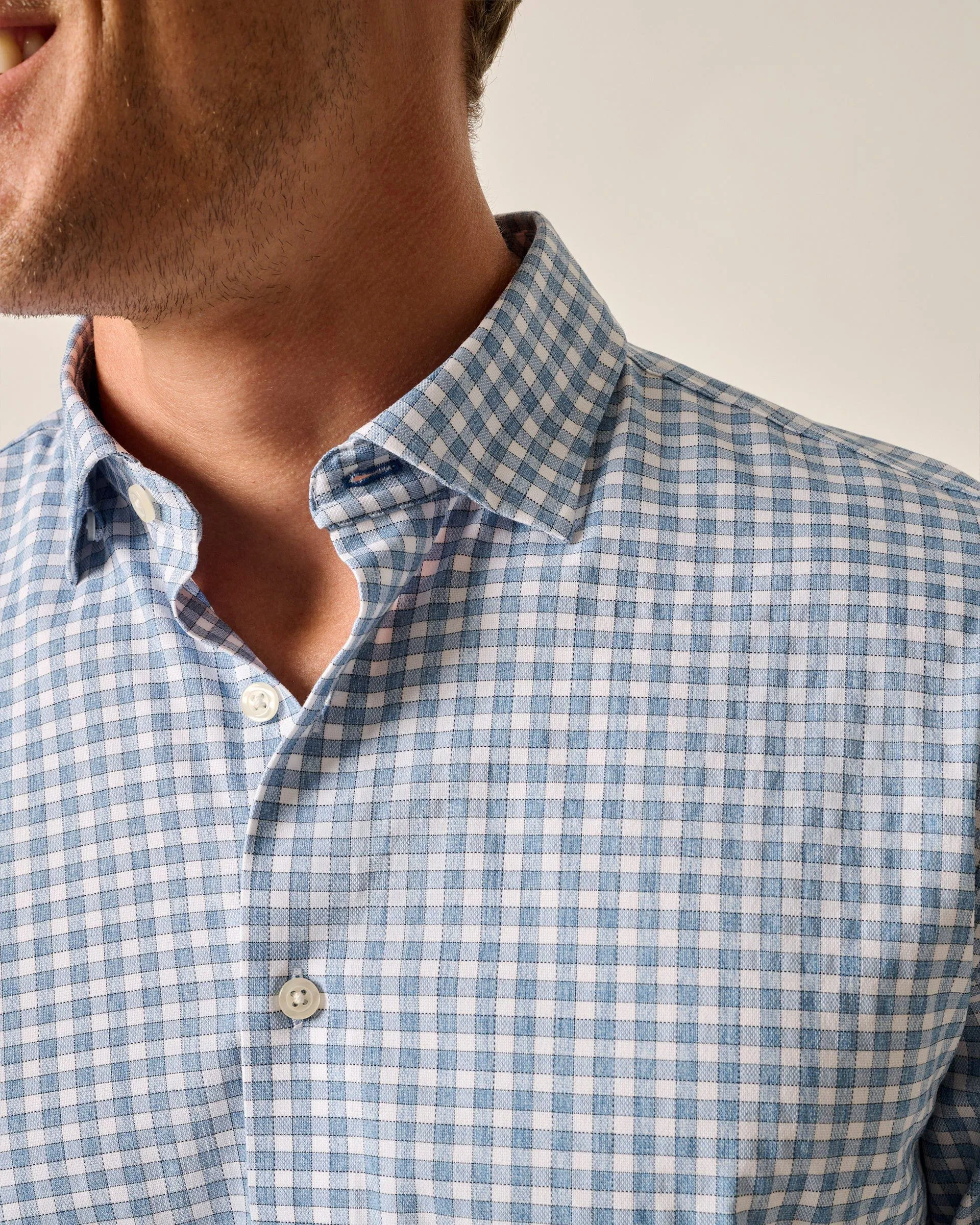 johnnie-O Performance Button Up Shirt - Westwood High-Quality Material Hidden Placket