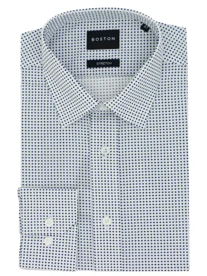 Liberty Business Blue Dotted Shirt Local Favorite Temperature Regulating