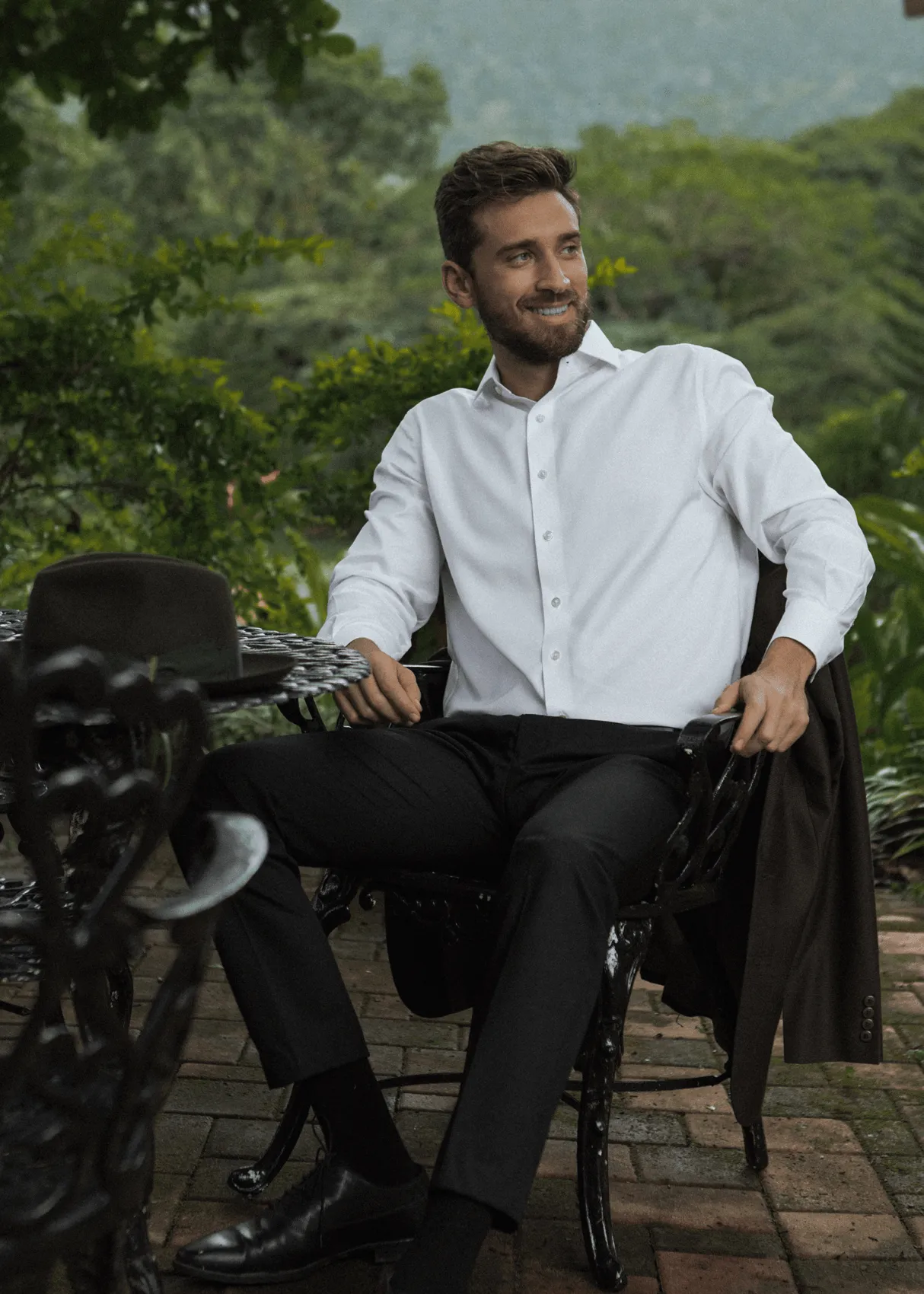 Road Trip Ready Anti Pill Technology Milano White Shirt - Classic