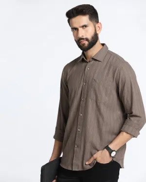 Chocolate Sauce Stripe Shirt - Numo Errand Ready
