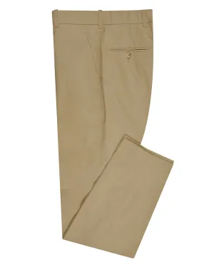 Body Ready Smart Motion Dark Beige Plain Cotton Dress Pant