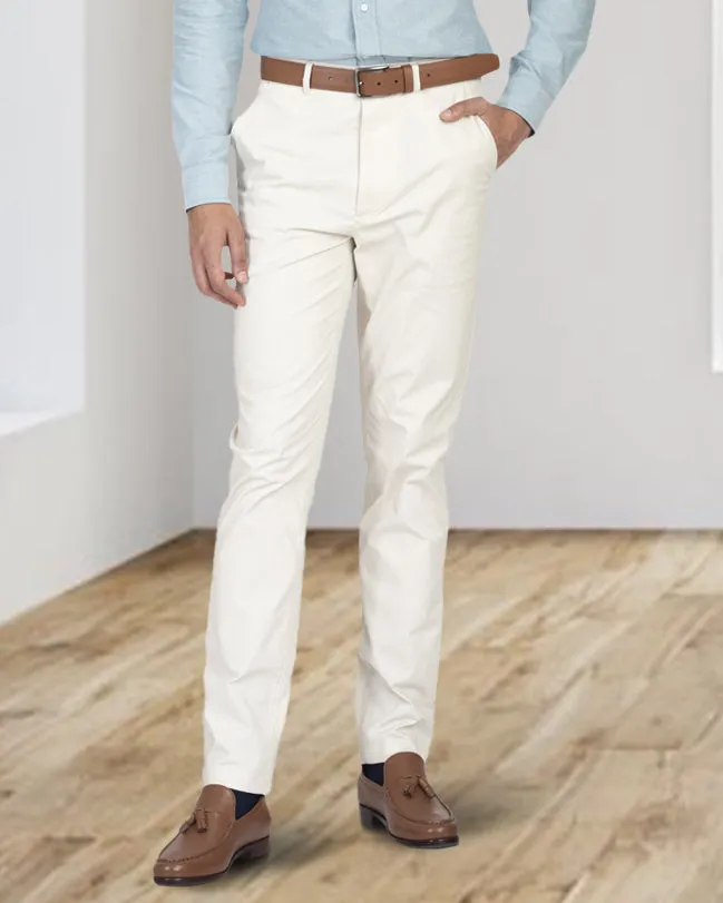 ThermalRegulatingLining Genoa Ivory Cream Chino