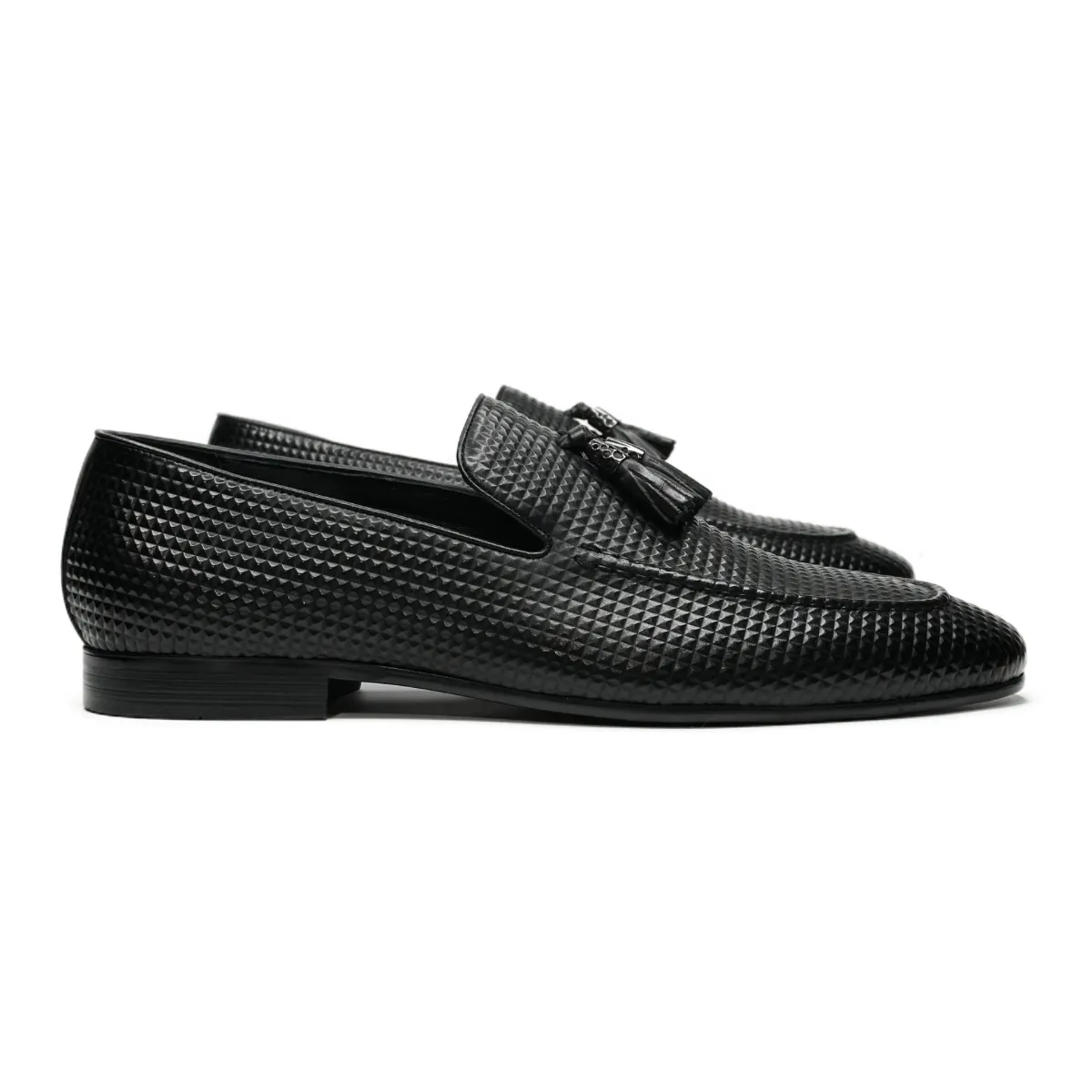 Skagway Textured Tassel Loafers Versatile Design Wear resistant