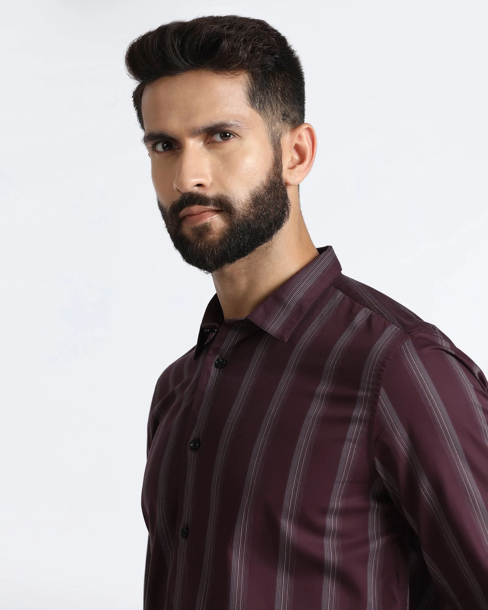 Cherry Lacquer Stripe Shirt - Enno Summer Fashion