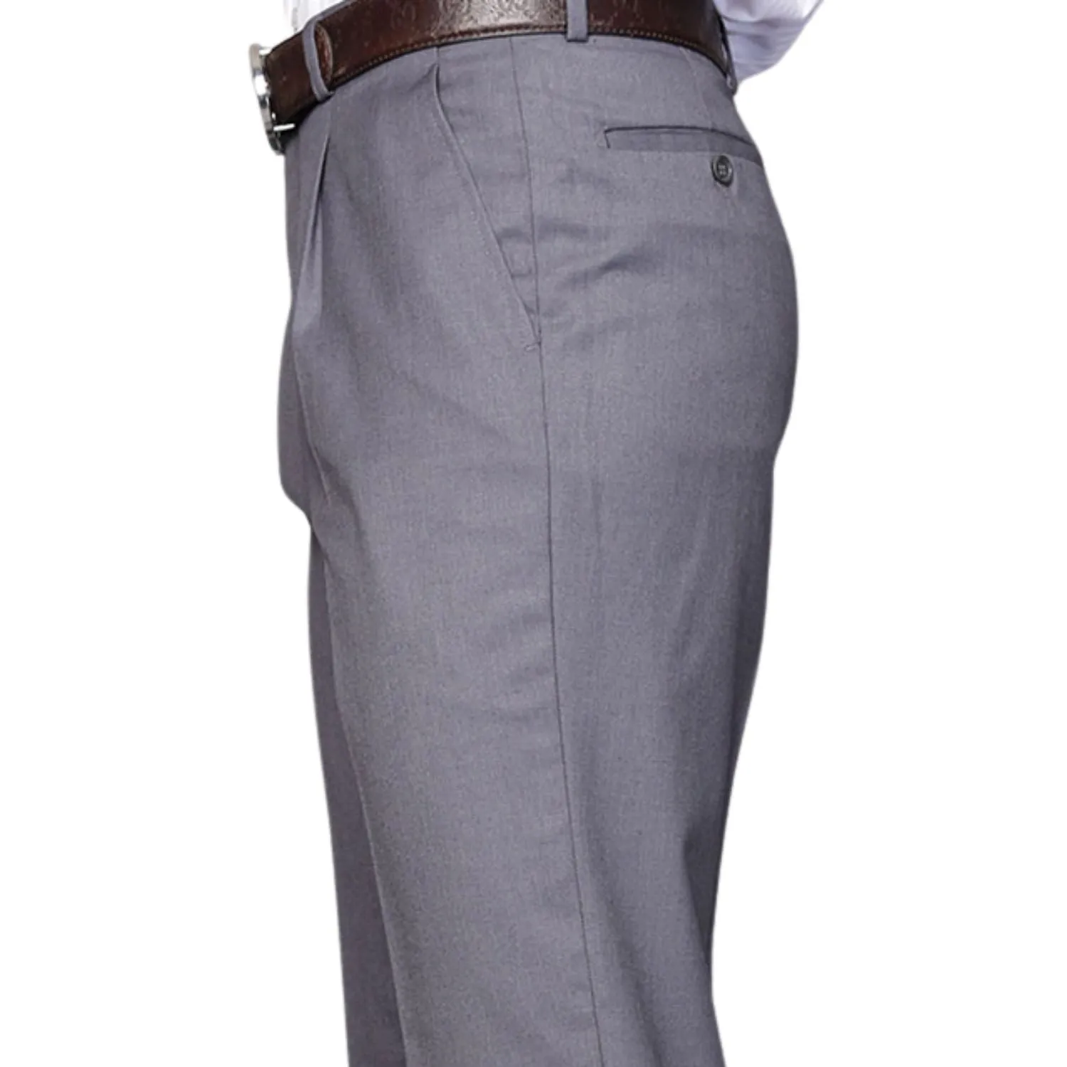 SeamlessPocketDesign Saiph Collection: Charcoal Pleated Pants - Big Sizes Available