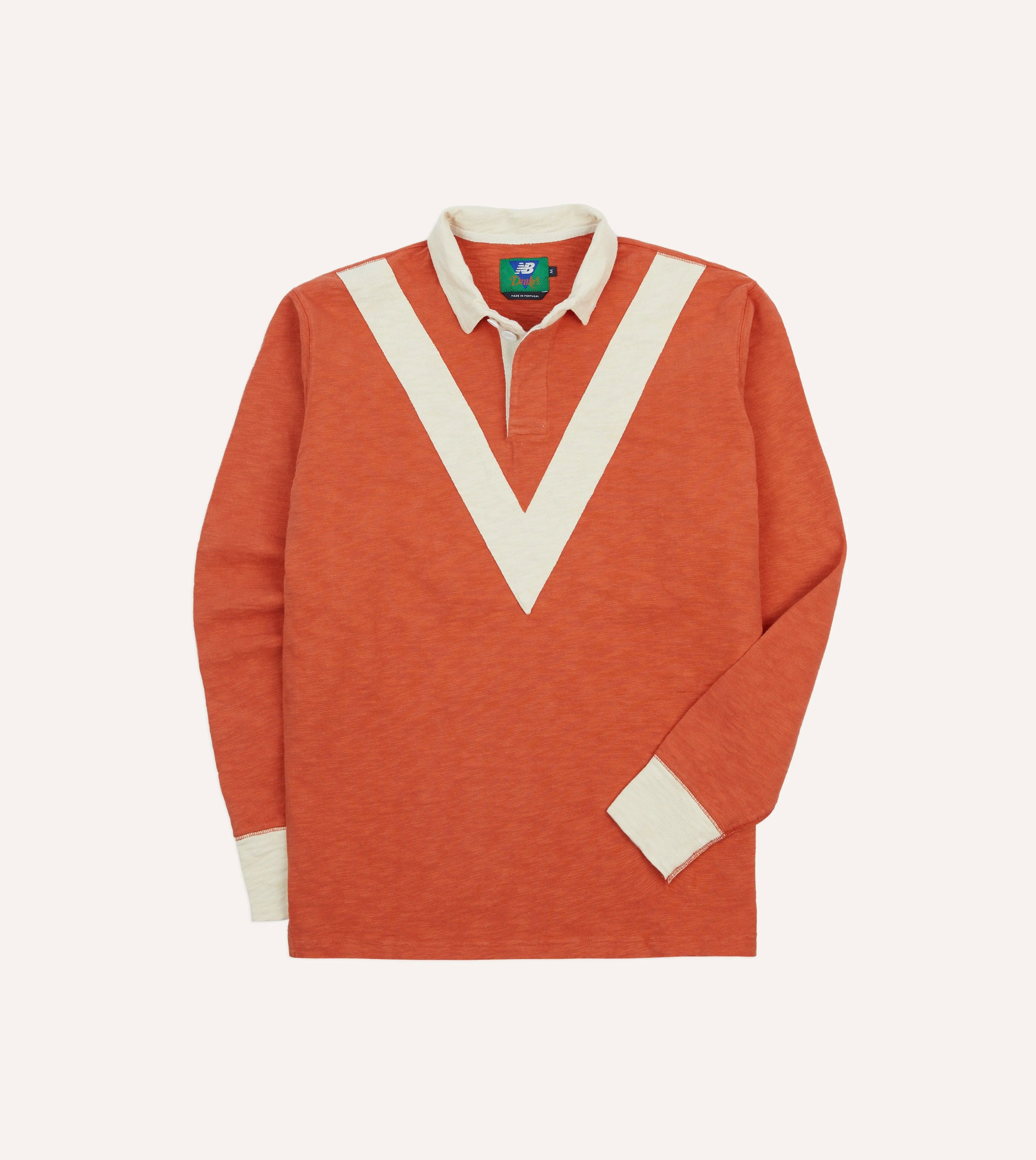 Anti Pill Treatment Drake??s and New Balance '77 Flam?? Rugby Shirt