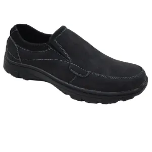 Men's Black Casual Slip On Shoes City Plaza Stylish Slip-on Shoes
