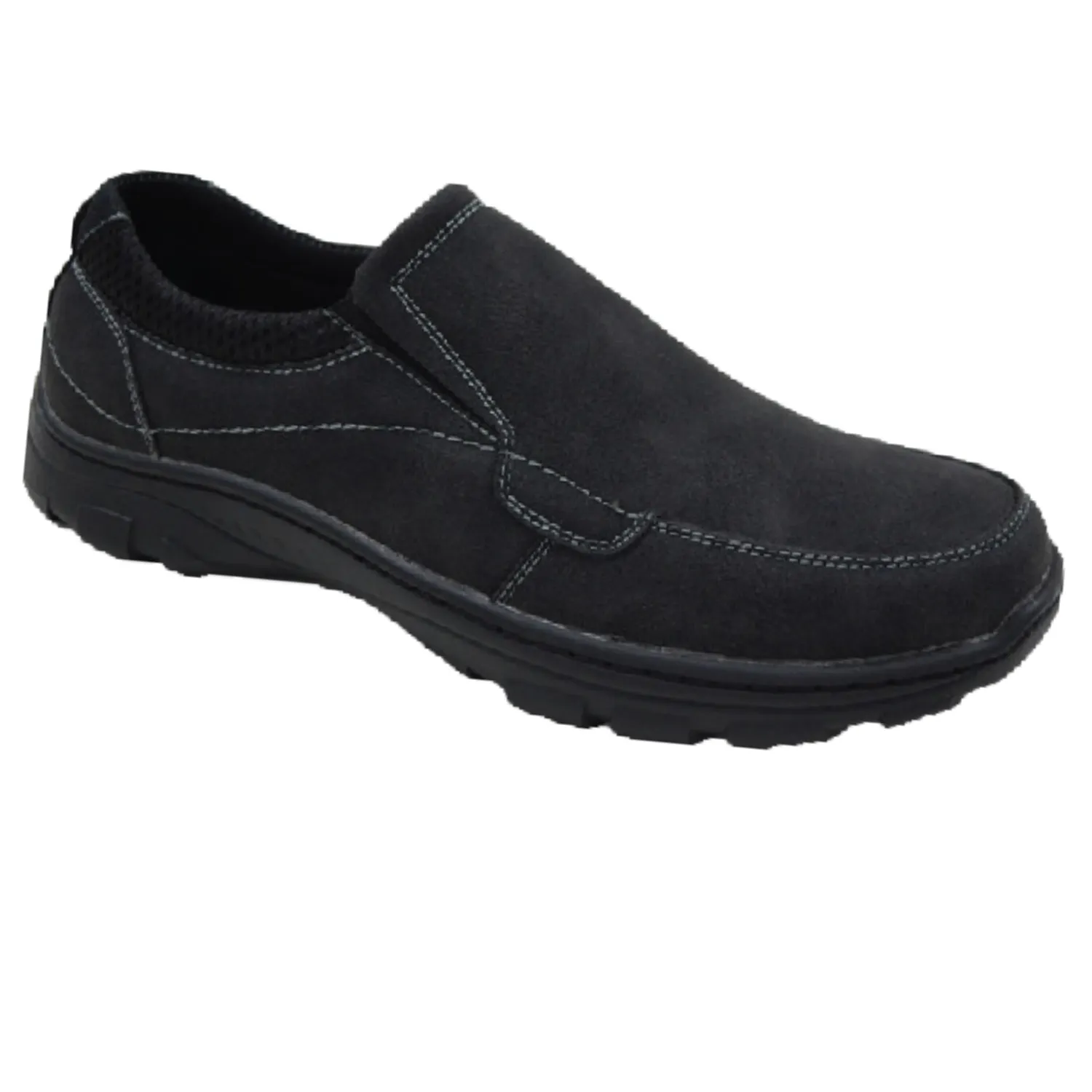 Men's Black Casual Slip On Shoes Power Steps