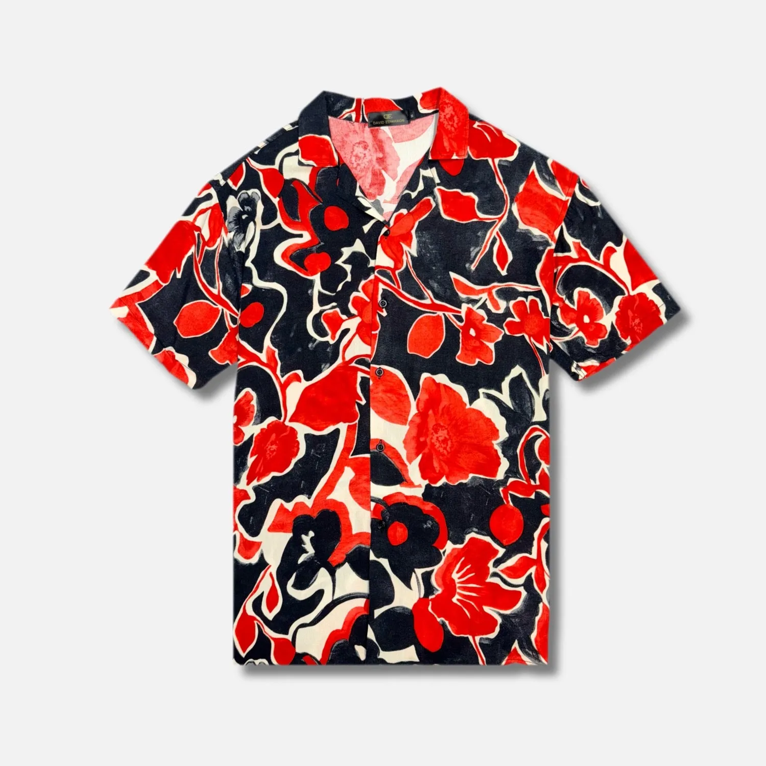 ThermalRegulating Fabric Dardis Tropical Resort Revere Collar Shirt