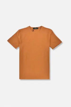 Recycled Polyester Thread Unique Design Denton Crewneck T-Shirt