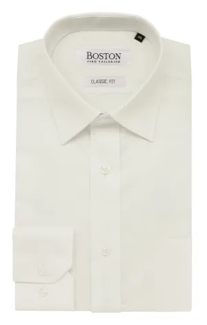 Bold Hue Sustainable Weave Brooke Business 5WT Ivory Shirt
