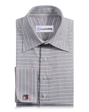 Cotton Linen: Blue Red Alternate Stripes QuickRelease Closures AllSeasonWear