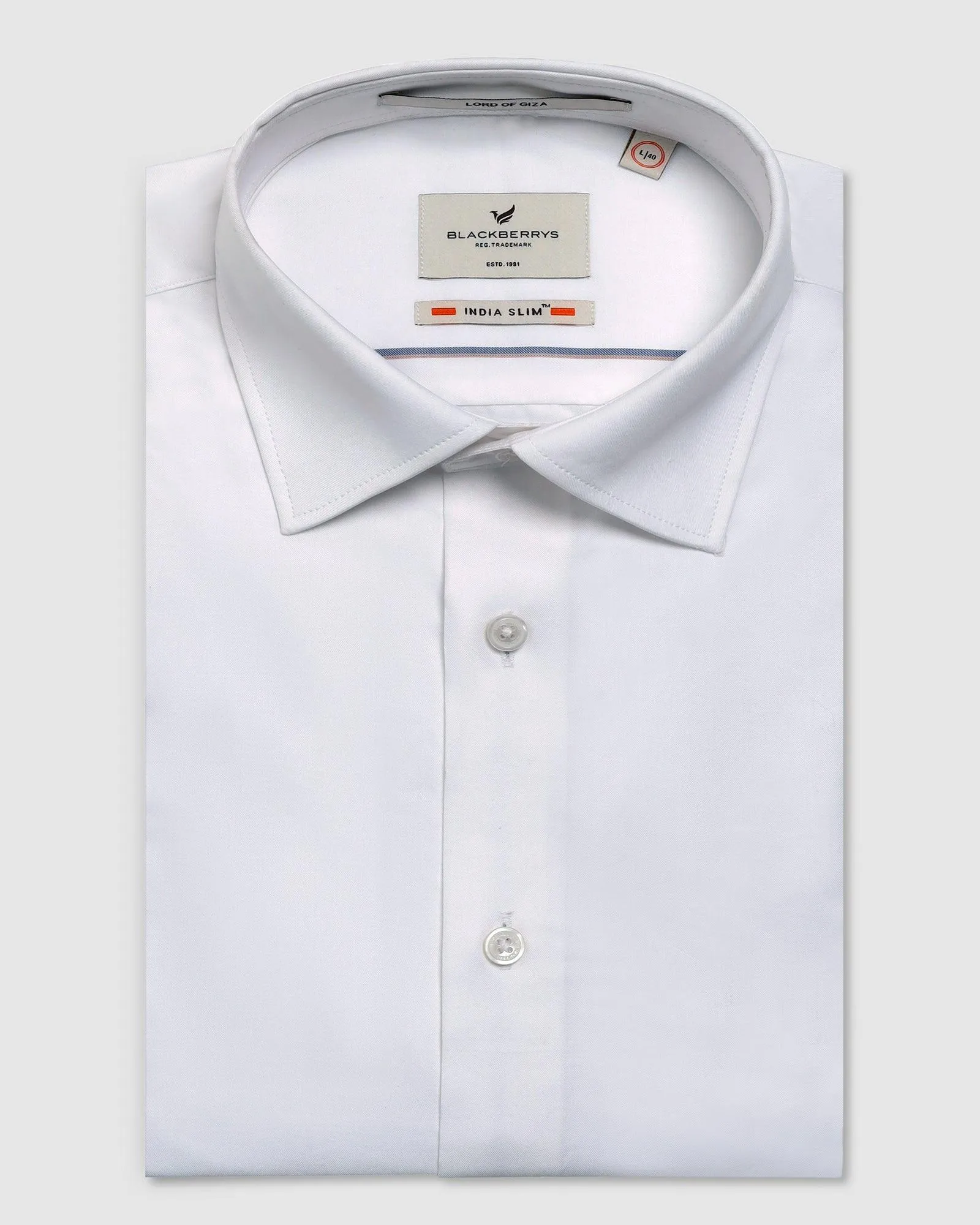 Night Out Adjustable Hem Formal White Solid Shirt - Amber