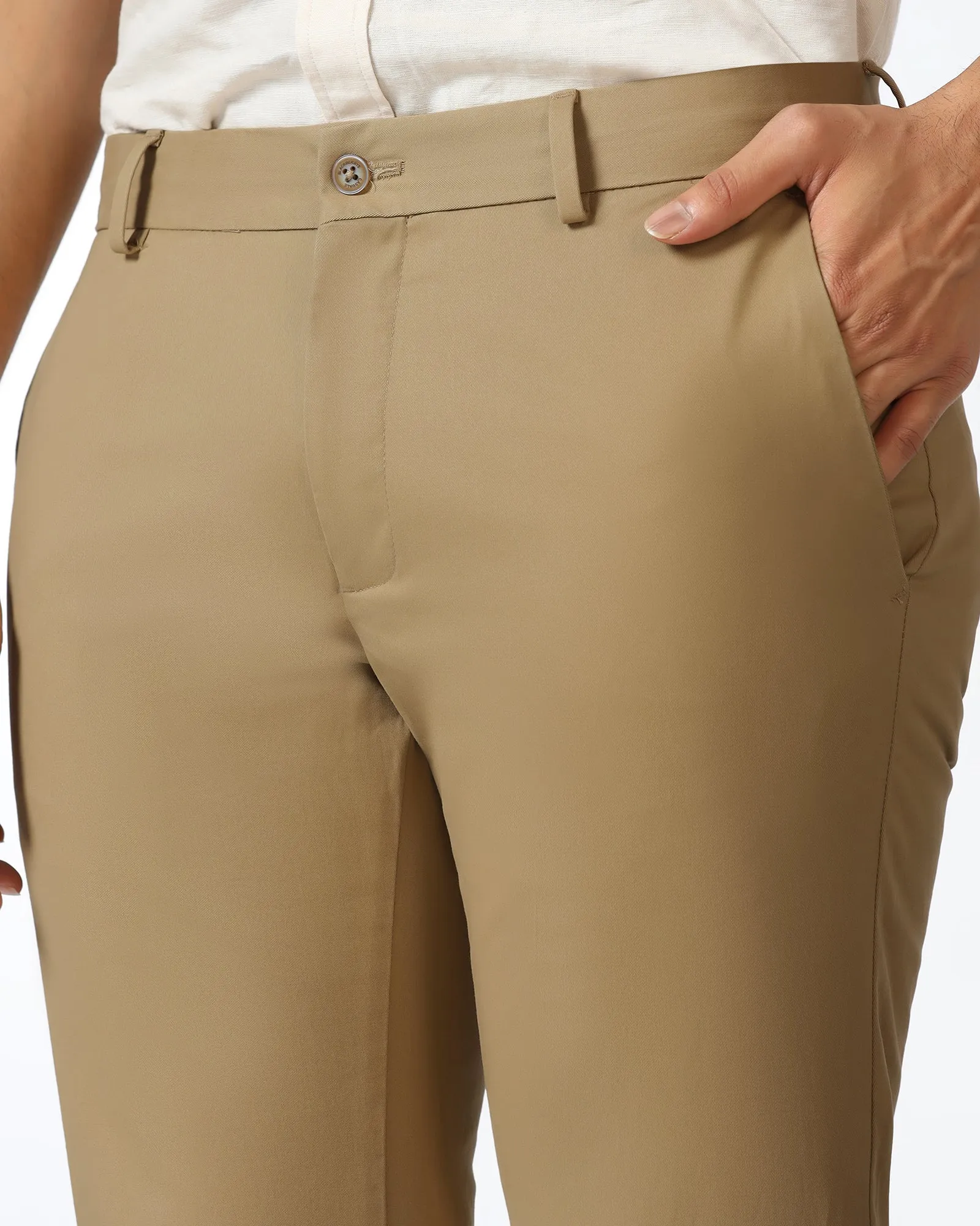 Khaki Solid Khakis - Mario Ultra Stretch