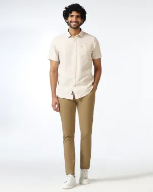 Essential Wear RipstopFabric Khaki Solid Khakis - Mario