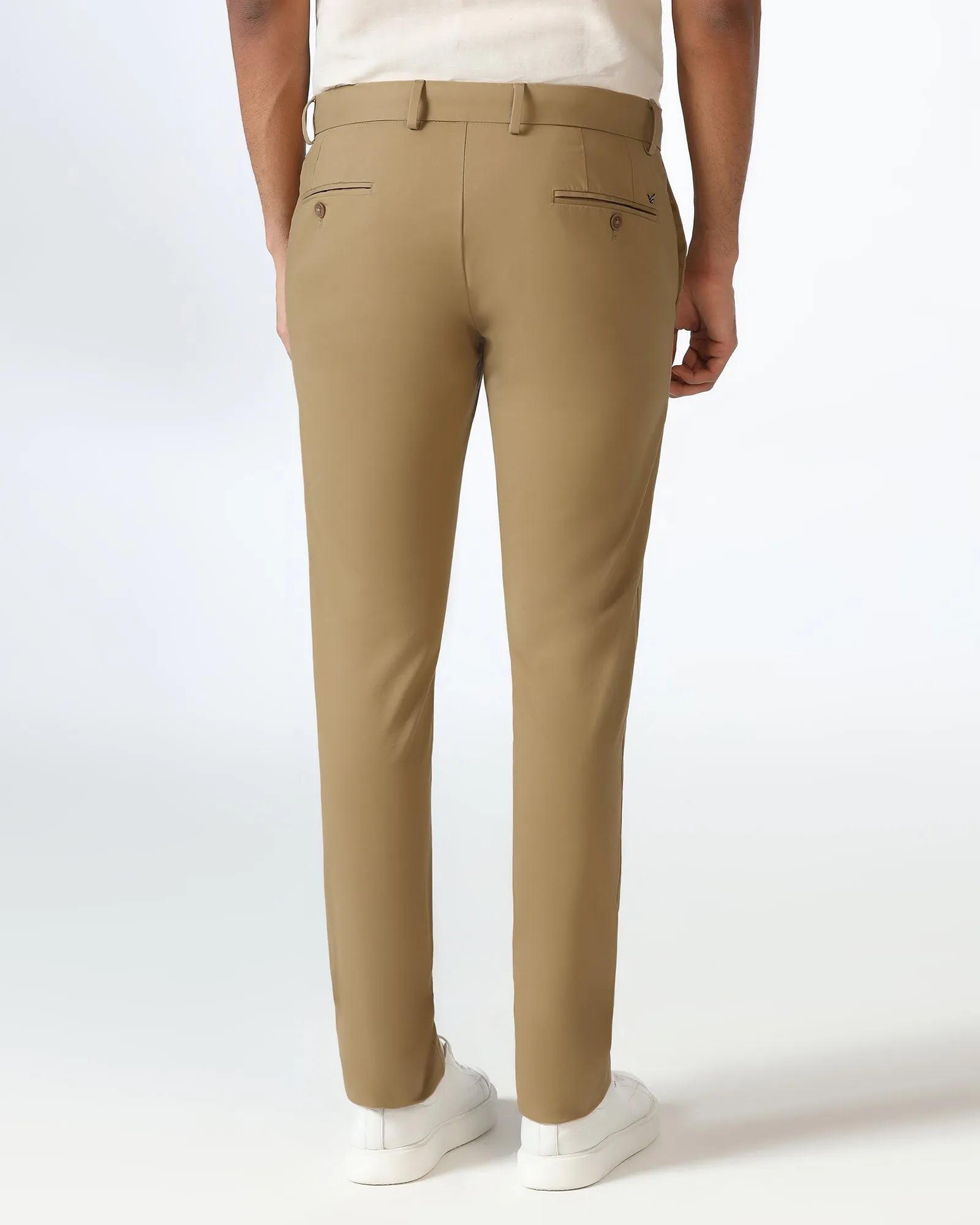 Khaki Solid Khakis - Mario Odor Control Fabric