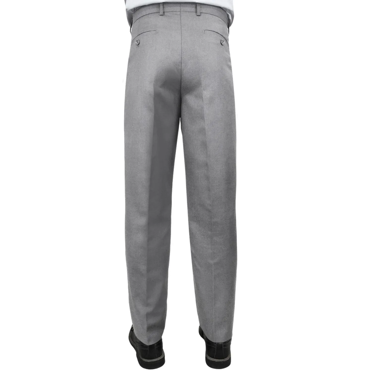 Detachable belt Eco Friendly Material Stylara Collection: Grey Slim Fit Flat Front Pants