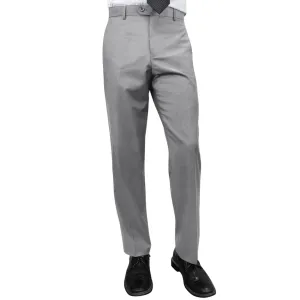 Stylara Collection: Grey Slim Fit Flat Front Pants Modular Attachment