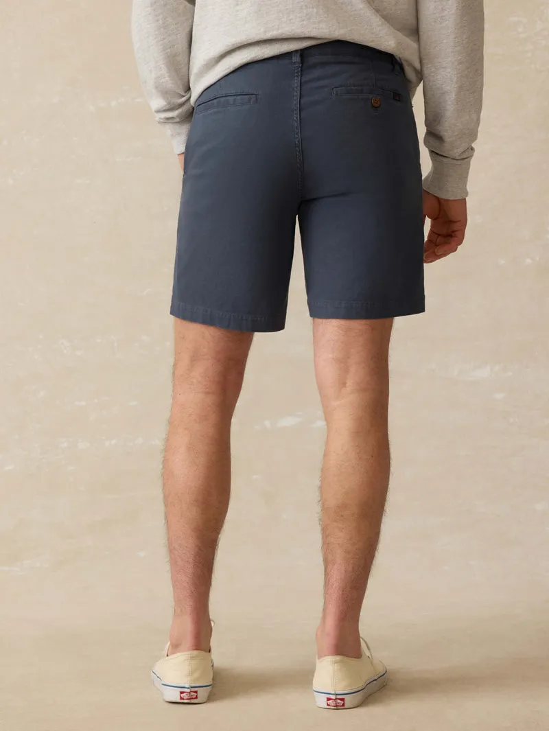 Unique Pattern Comfy Waist Chino Short - Blue Nights