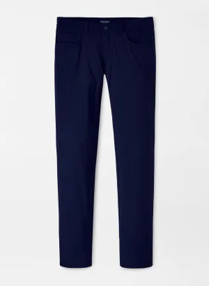 Casual Flex Peter Millar Bingham Performance Five-Pocket Pant in Navy