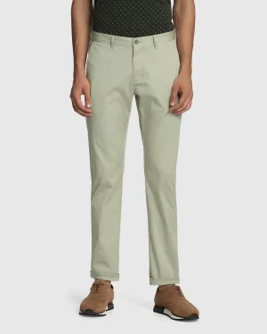 Comfy All-Day Comfort Wear Slim Comfort B-95 Casual Pistachio Green Solid Khakis - Mark