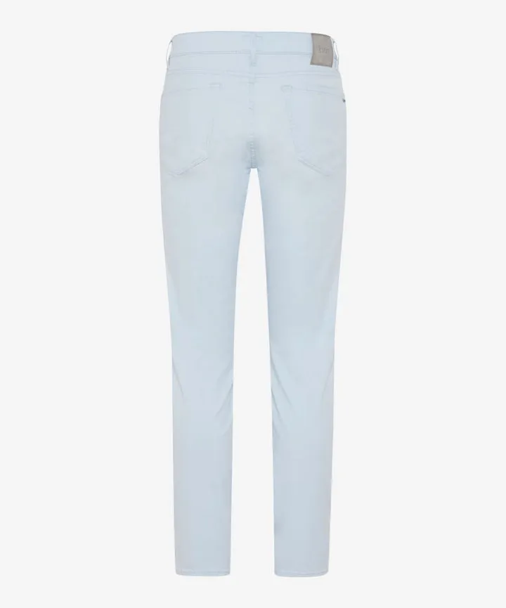 Breathable Wear Fit Flexible shape Brax Chuck Dry Color Flex Five Pocket Pant in Sky