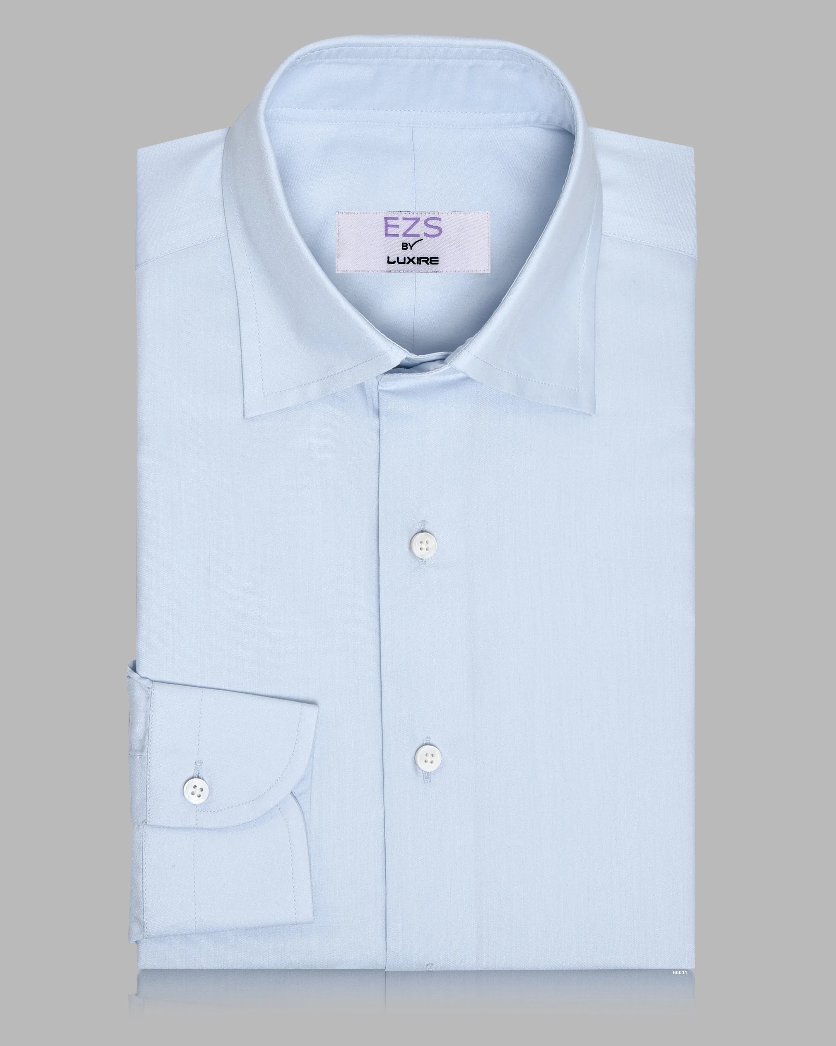Waffle Weave EZS Sky Blue Travel Shirt