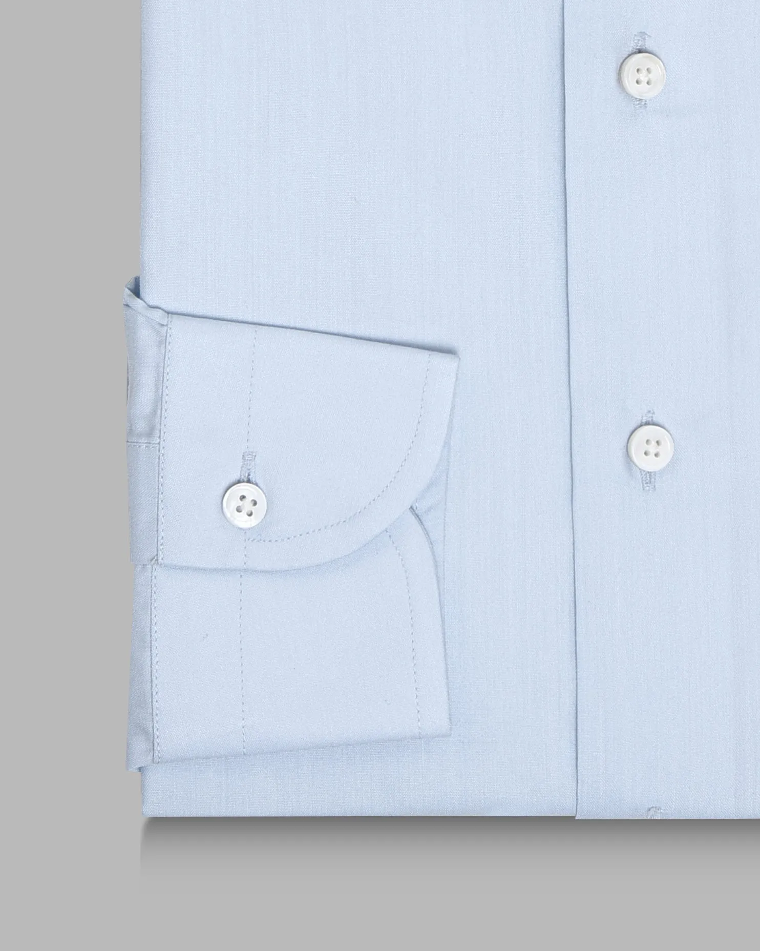 EZS Sky Blue Travel Shirt Hidden Placket