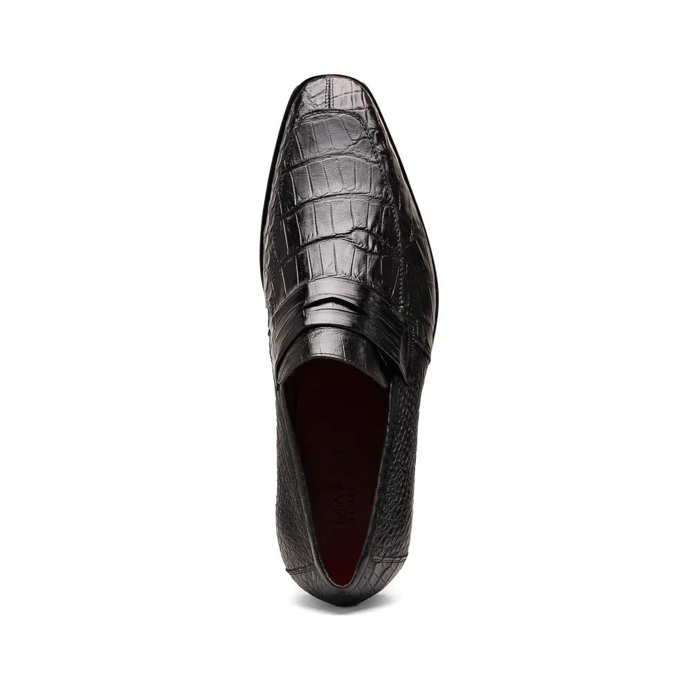 Matteo Black Neat Stitching Polymetric Cushioning