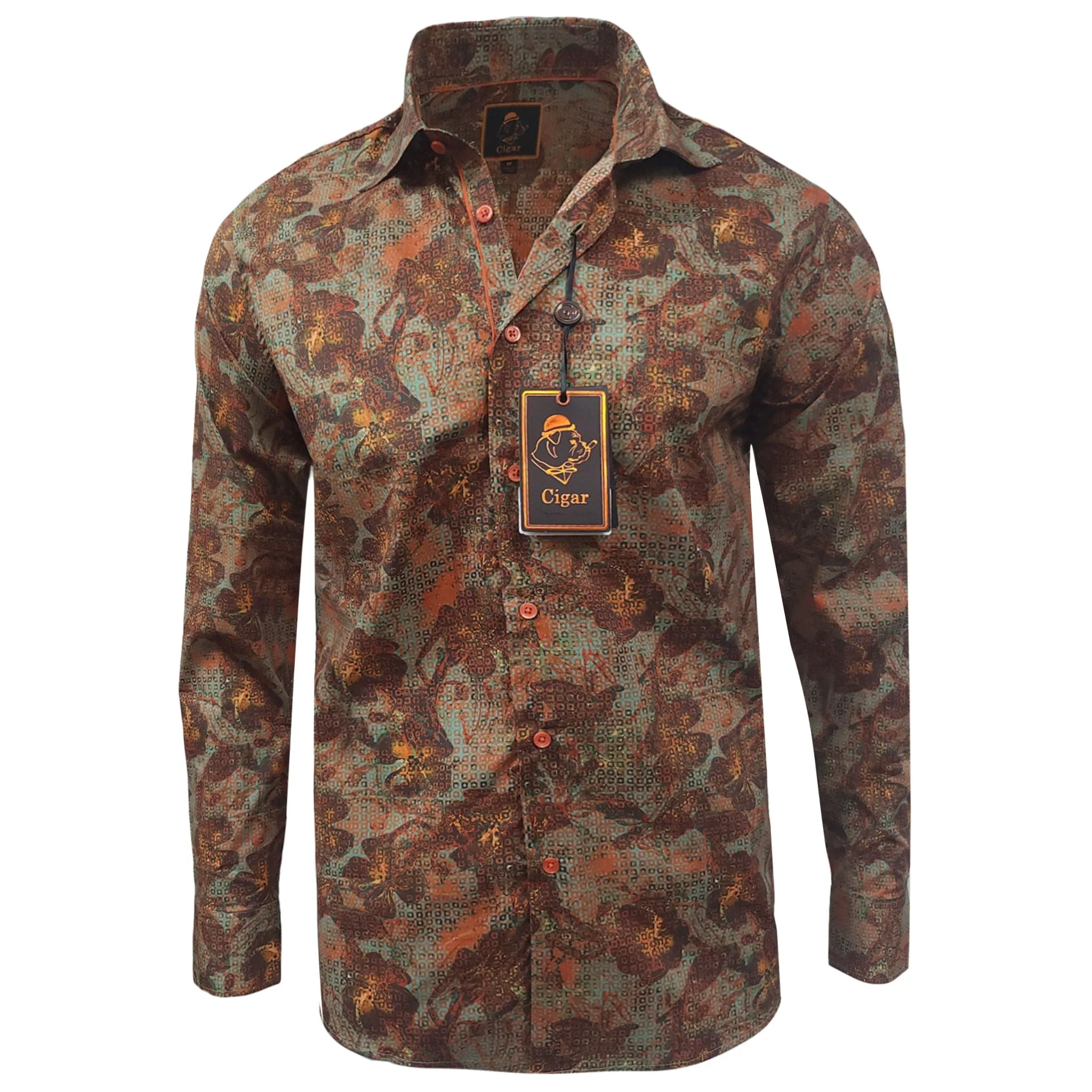 Cigar Sport Shirt/S-5032 Mesh Insert