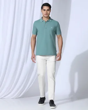 Urban Explorer Evening Stroll Casual Friday School Fit Bleed Zero Slim Yonk Fit Prestine White Jeans - Rene