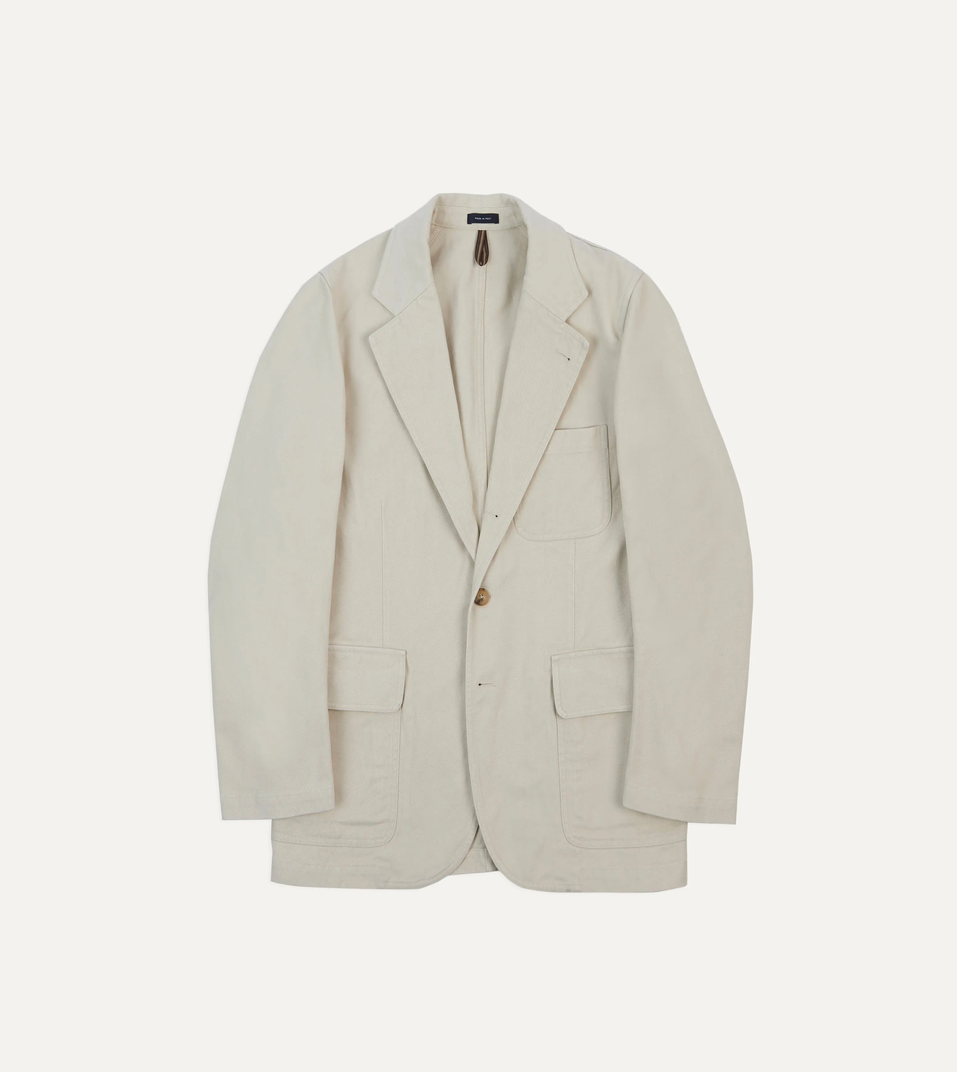 Ecru Heavy Cotton Twill Games Blazer Mk. I Elastic cuffs