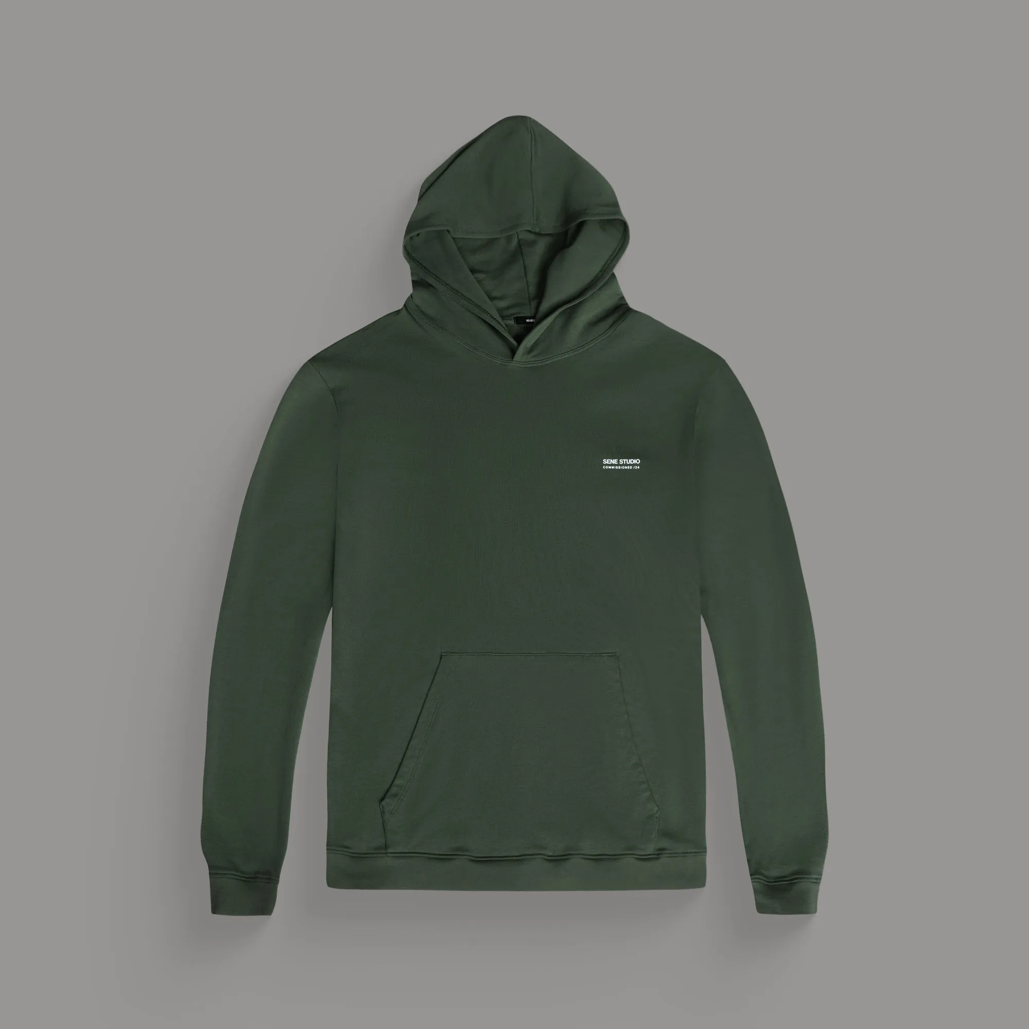 Commissioned Cumulus Hoodie - Moss Sharp Look