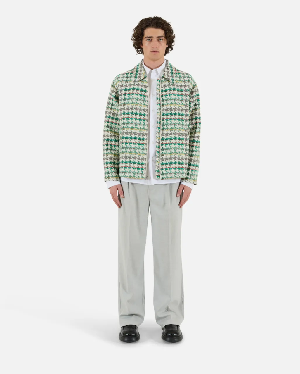 Pleated Trousers - Nimbus Cloud Clear Tone