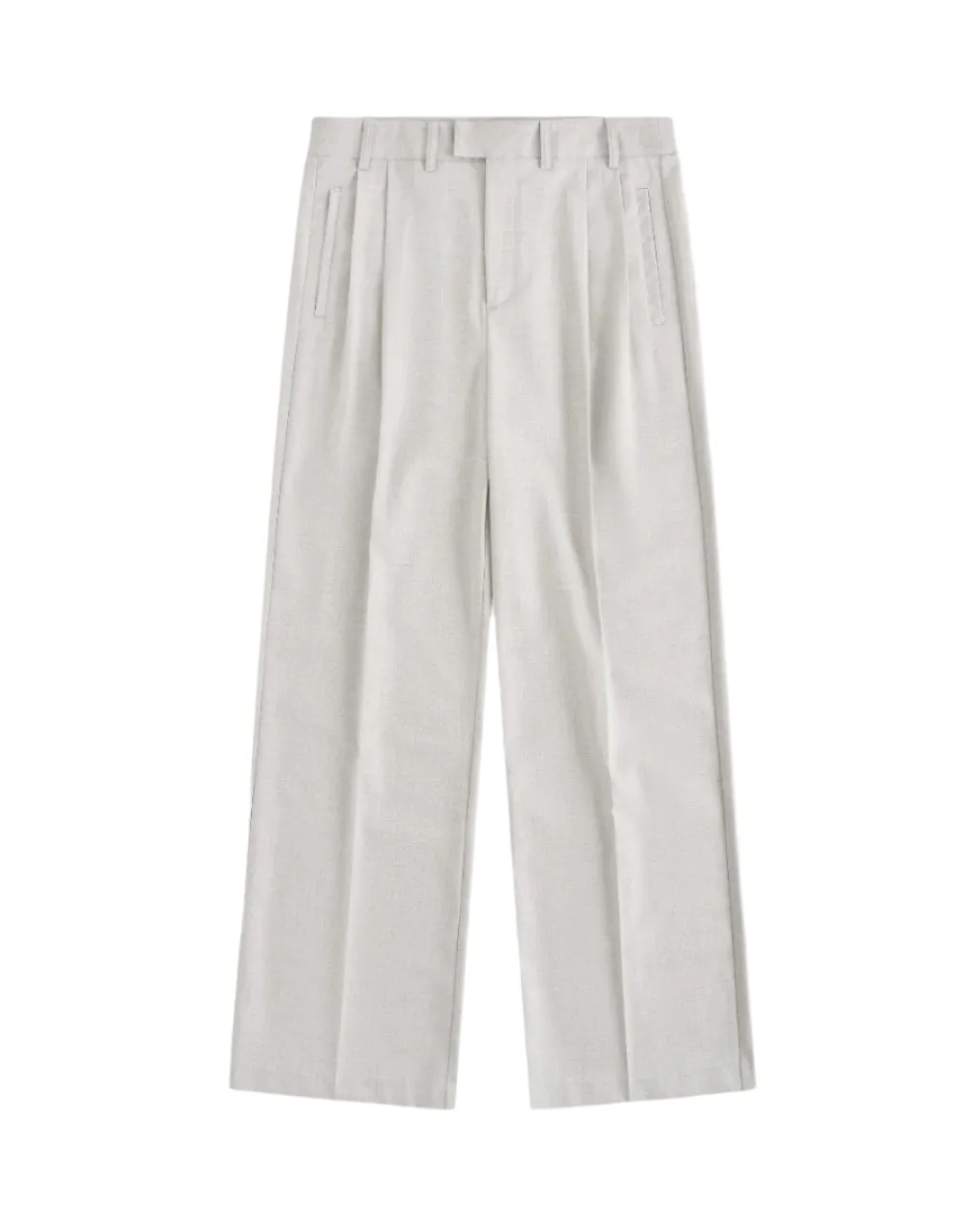 Pleated Trousers - Nimbus Cloud Desk Style