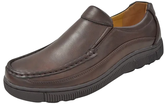 Stylish Comfort Fit Indoor Comfort Men's Casual Slip On Loafer Shoes in Brown