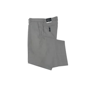 Ballin Modern Fit Super 120's Wool 4 Harness Serge Flat Front Pant in Light Grey Light Design