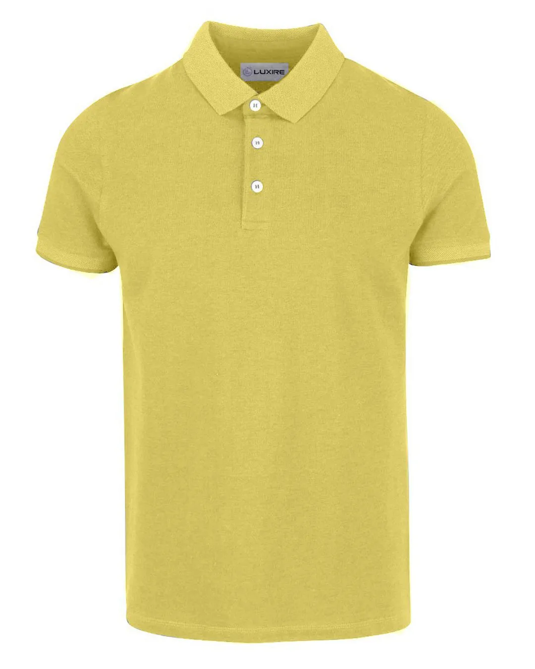 Mild Yellow Polo T-shirt Layered Comfort