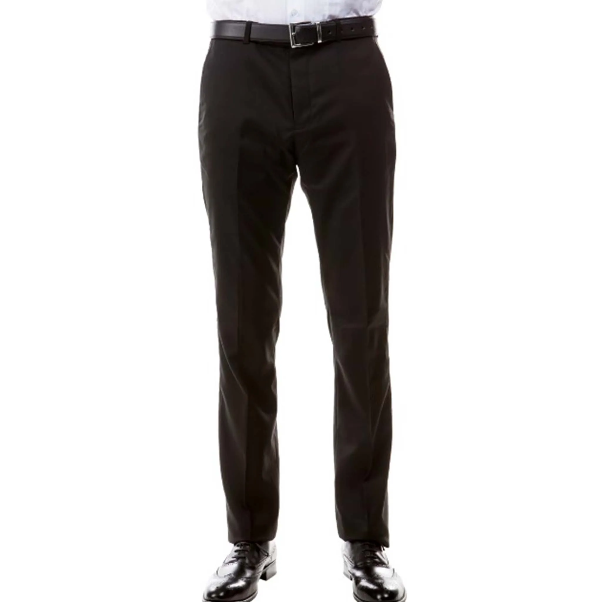 Men's Black Modern Fit Suit Pants SecureClosures Day Wear