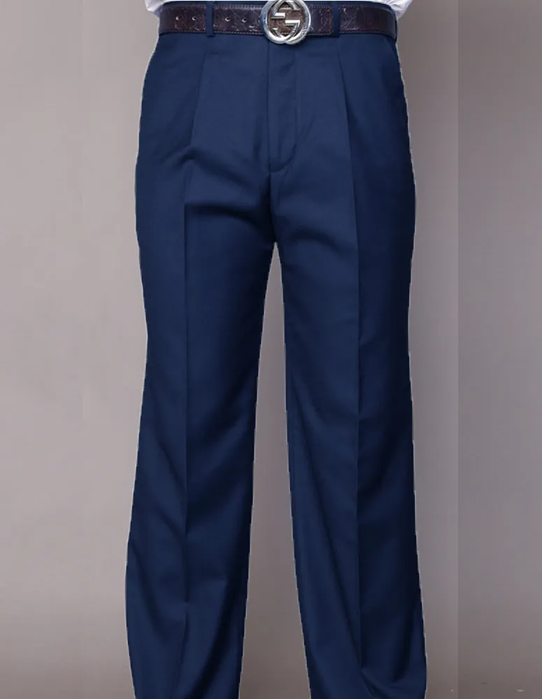 Low Bulk INDIGO REGULAR FIT PLEATED PANTS