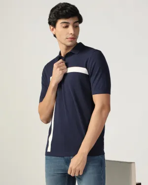 Lightweight Layer Polo Raven Blue T-Shirt - Akane