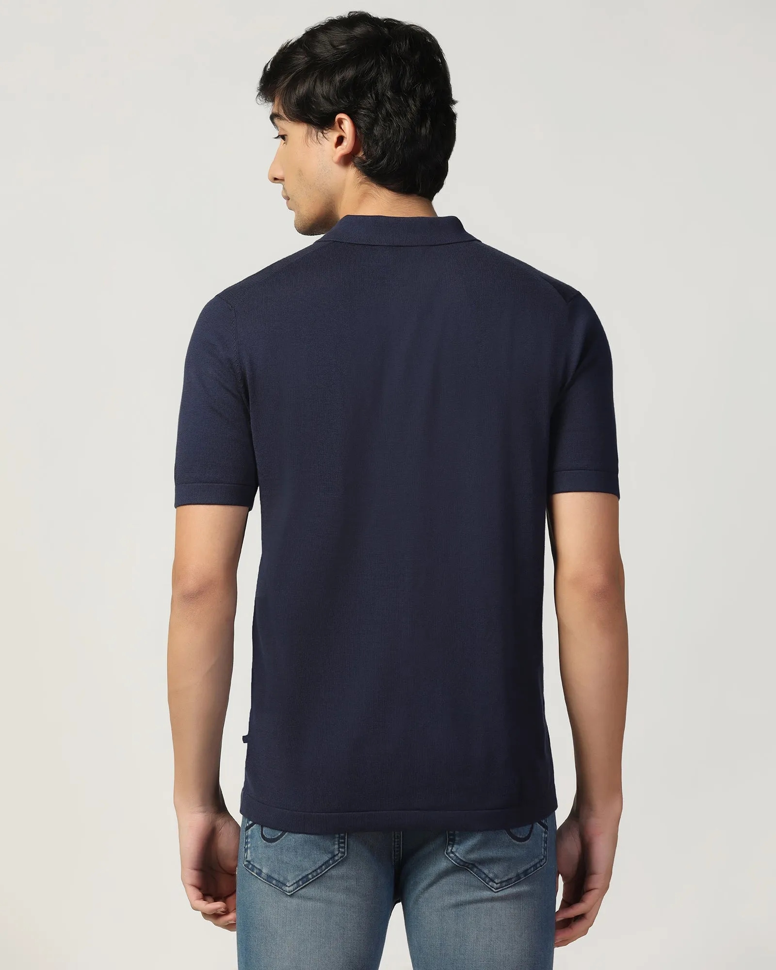 Polo Raven Blue T-Shirt - Akane Trendy Casual